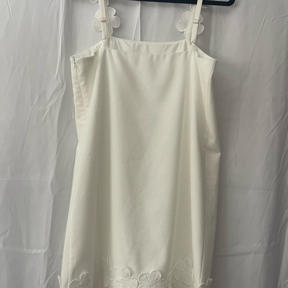 Zara Love Wednesday White Floral Detail Slip - Picture 6 of 8